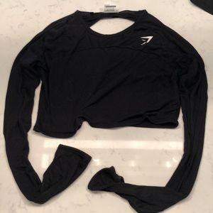 Gymshark tank w/ crop l/s( open back/thumb holes)